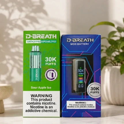 D-Breath Switch Pro Disposable Pods & Modular Batteries 30k Puffs